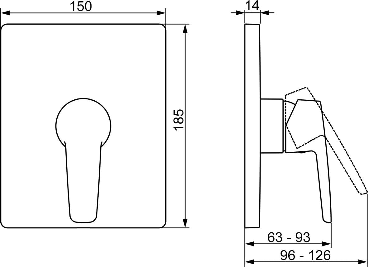 Hansa Hangapolo 80619093 - Miscelatore Monocomando Doccia - immagine 2