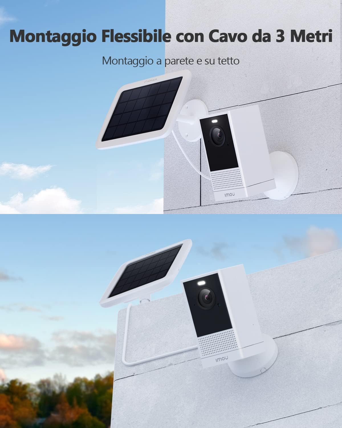 Imou Telecamera WiFi Esterno Batteria Ricaricabile 4MP - immagine 3