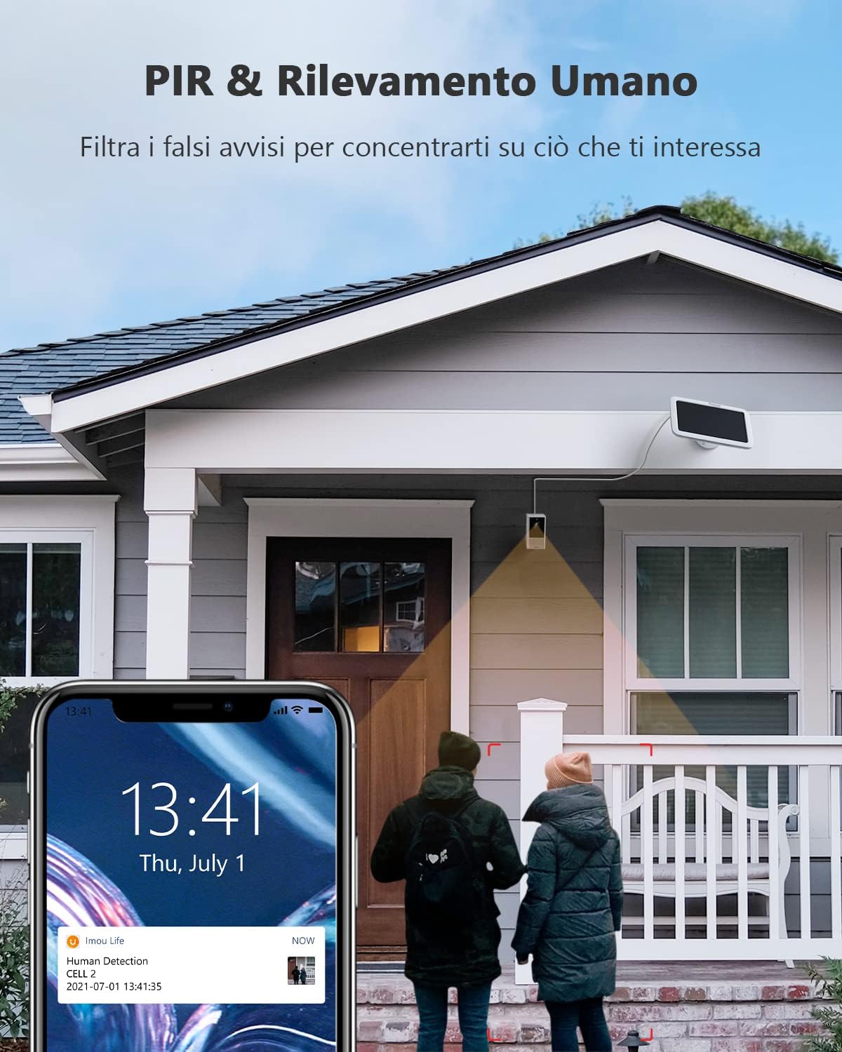 Imou Telecamera WiFi Esterno Batteria Ricaricabile 4MP - immagine 5