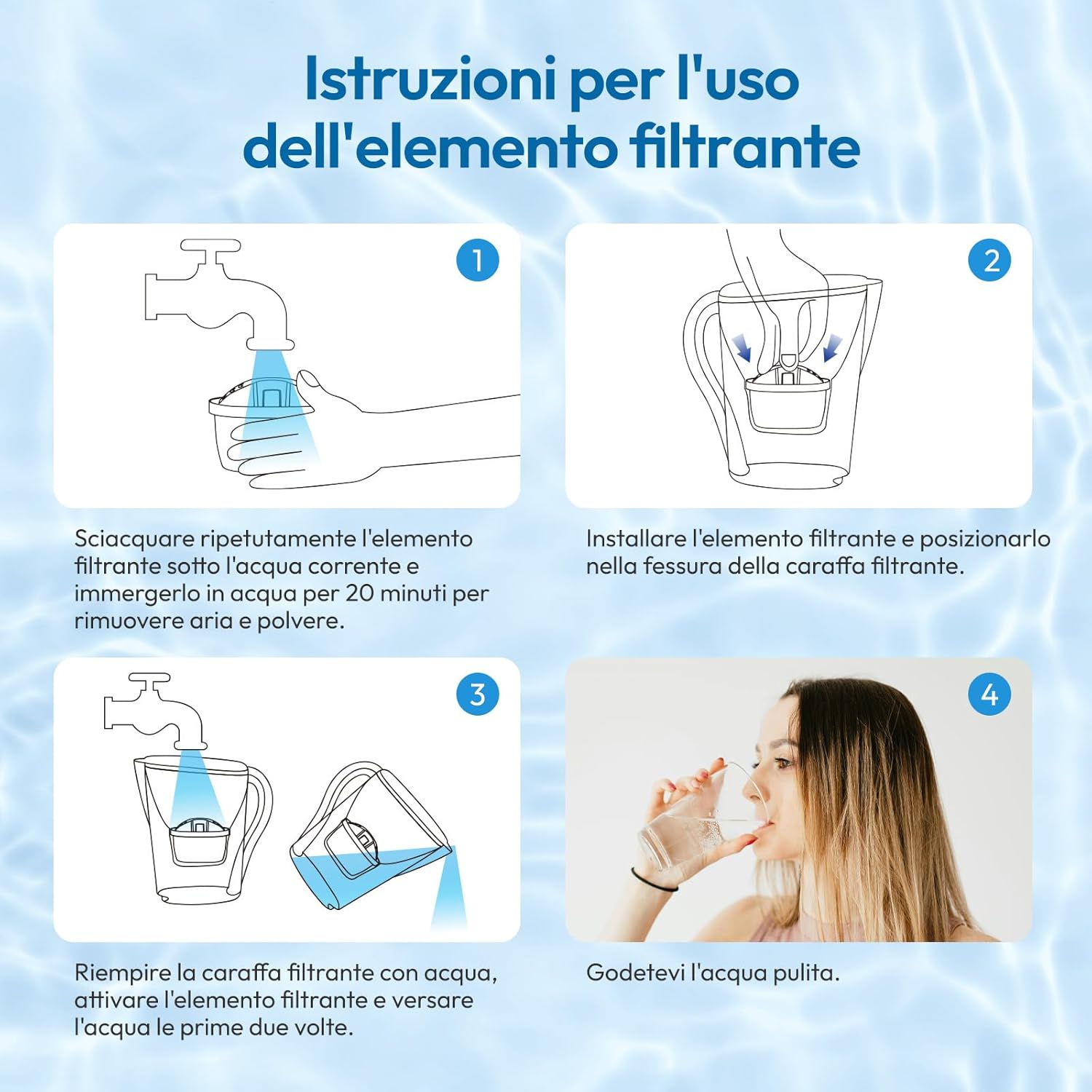 Cartucce Filtranti per Acqua - 6 Pezzi - immagine 7