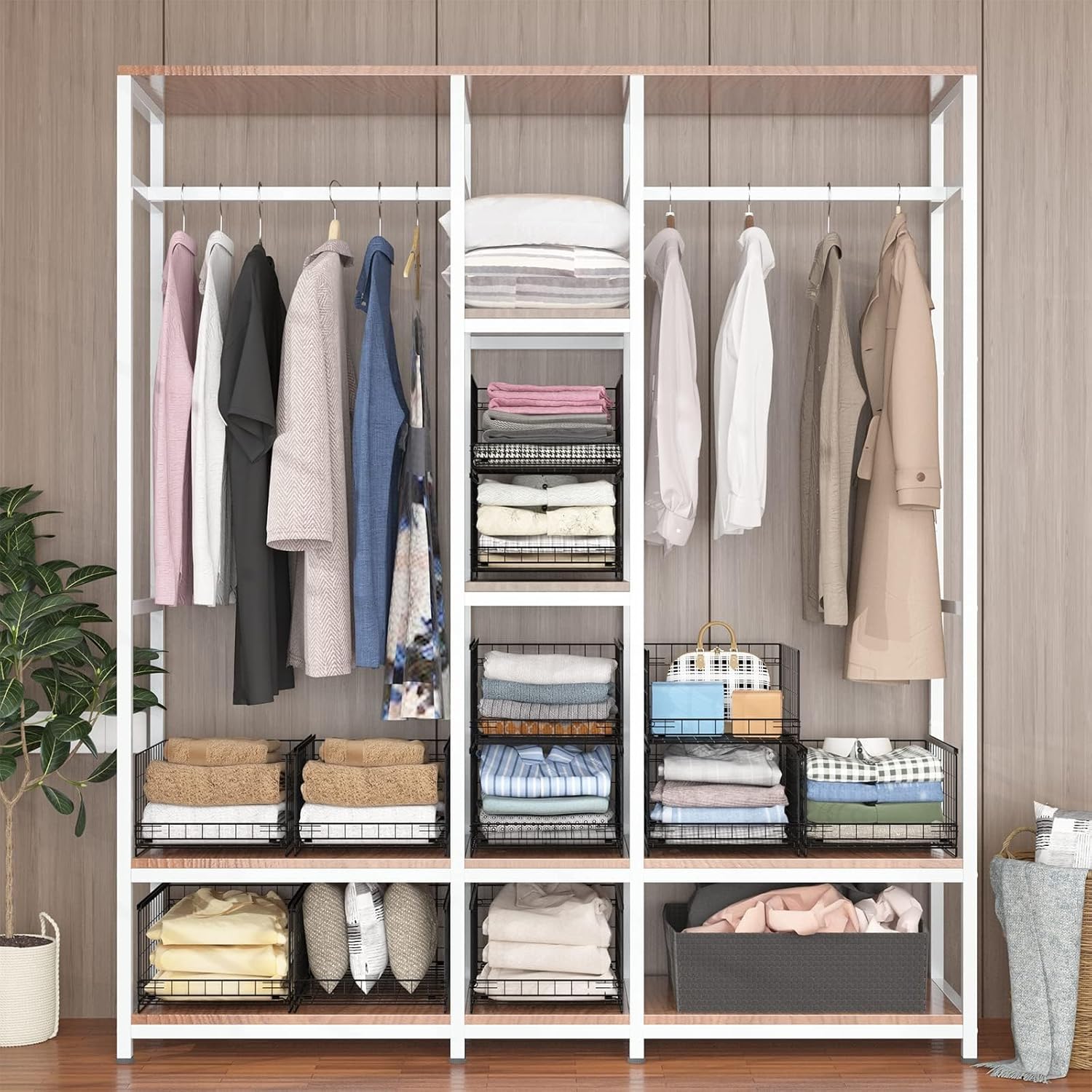 Wuciray Set 3 Cassetti Organizer Armadio Interno Rigido - immagine 5