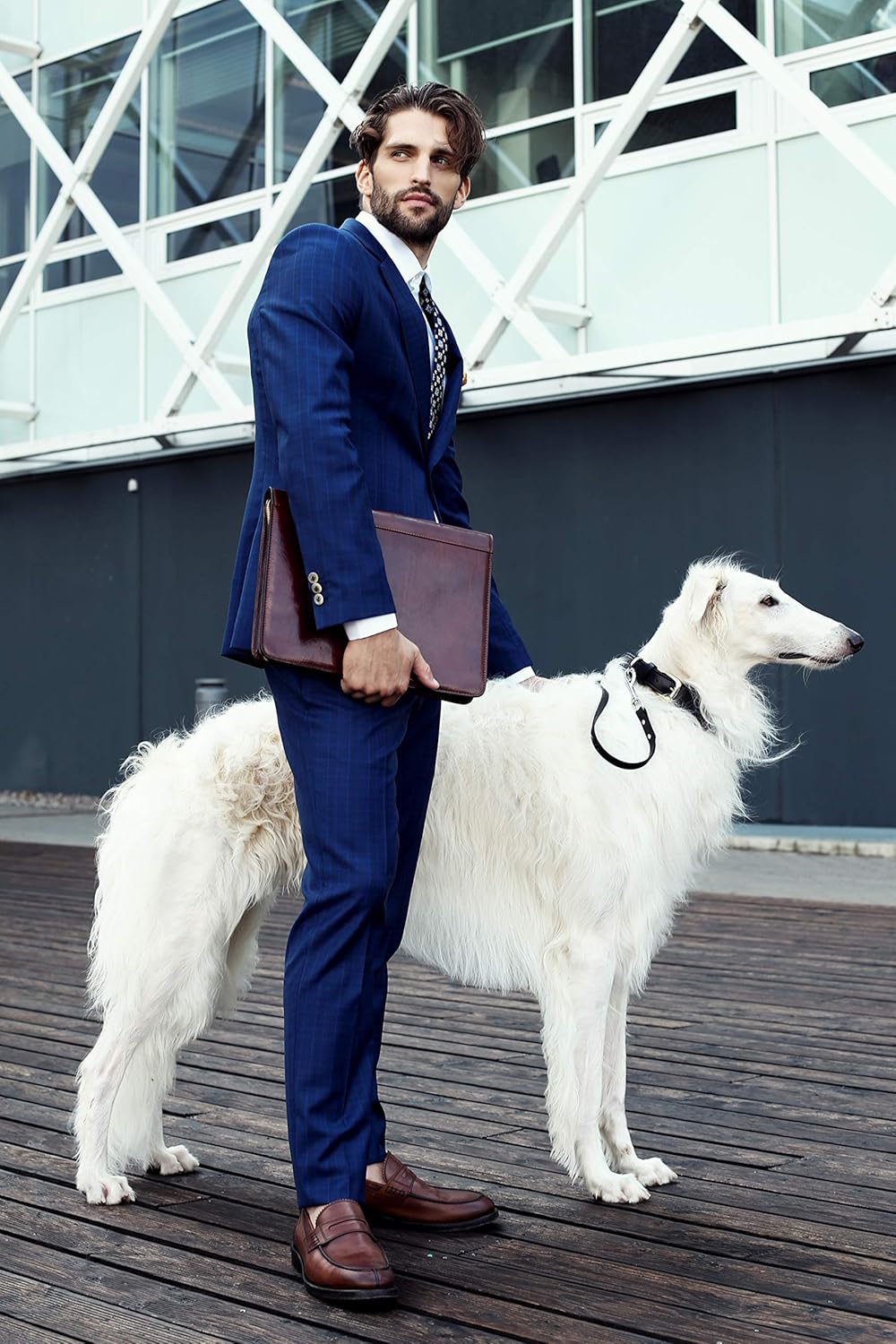 Time Resistance Cartella Portadocumenti A4 in Vera Pelle - immagine 2