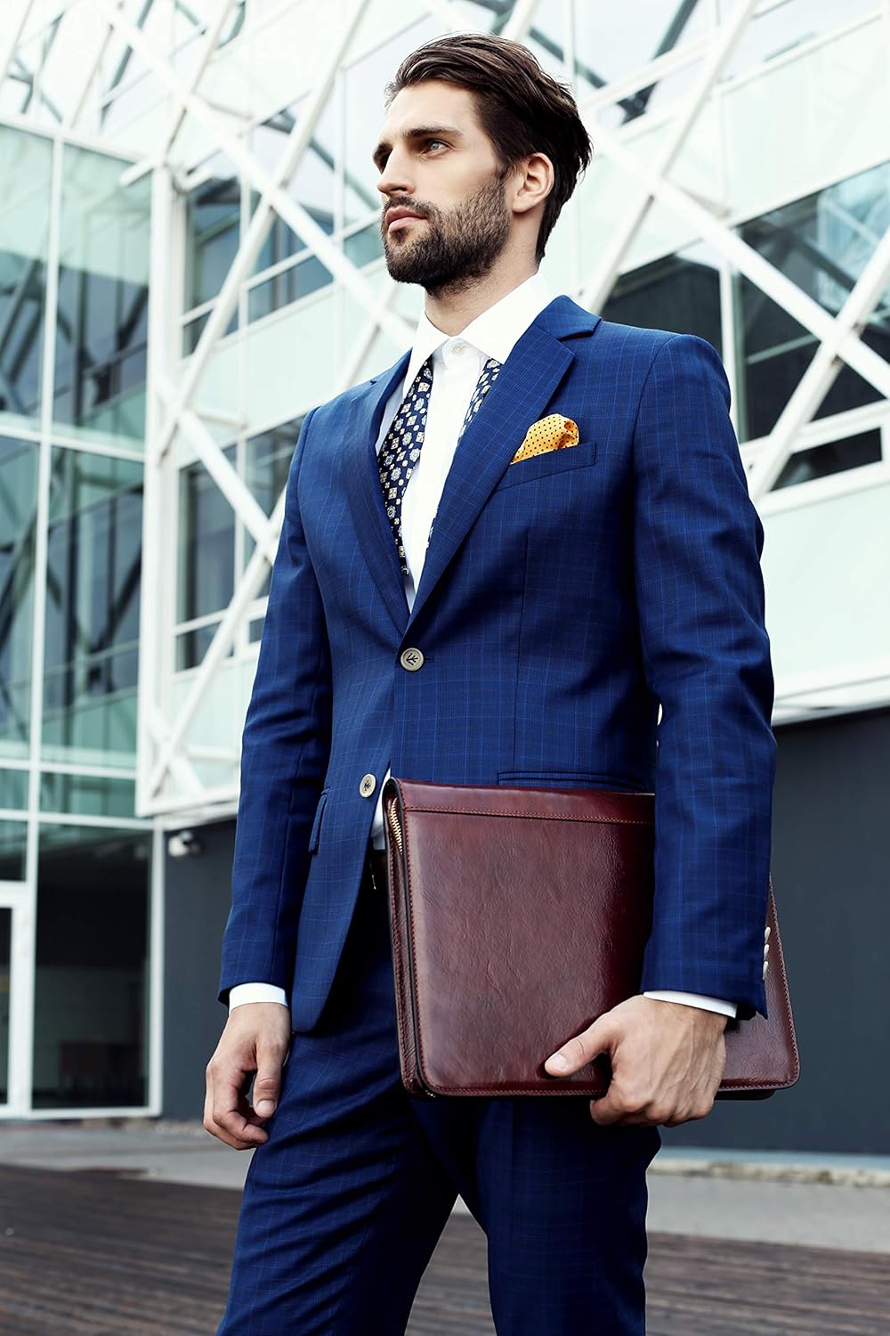 Time Resistance Cartella Portadocumenti A4 in Vera Pelle - immagine 3