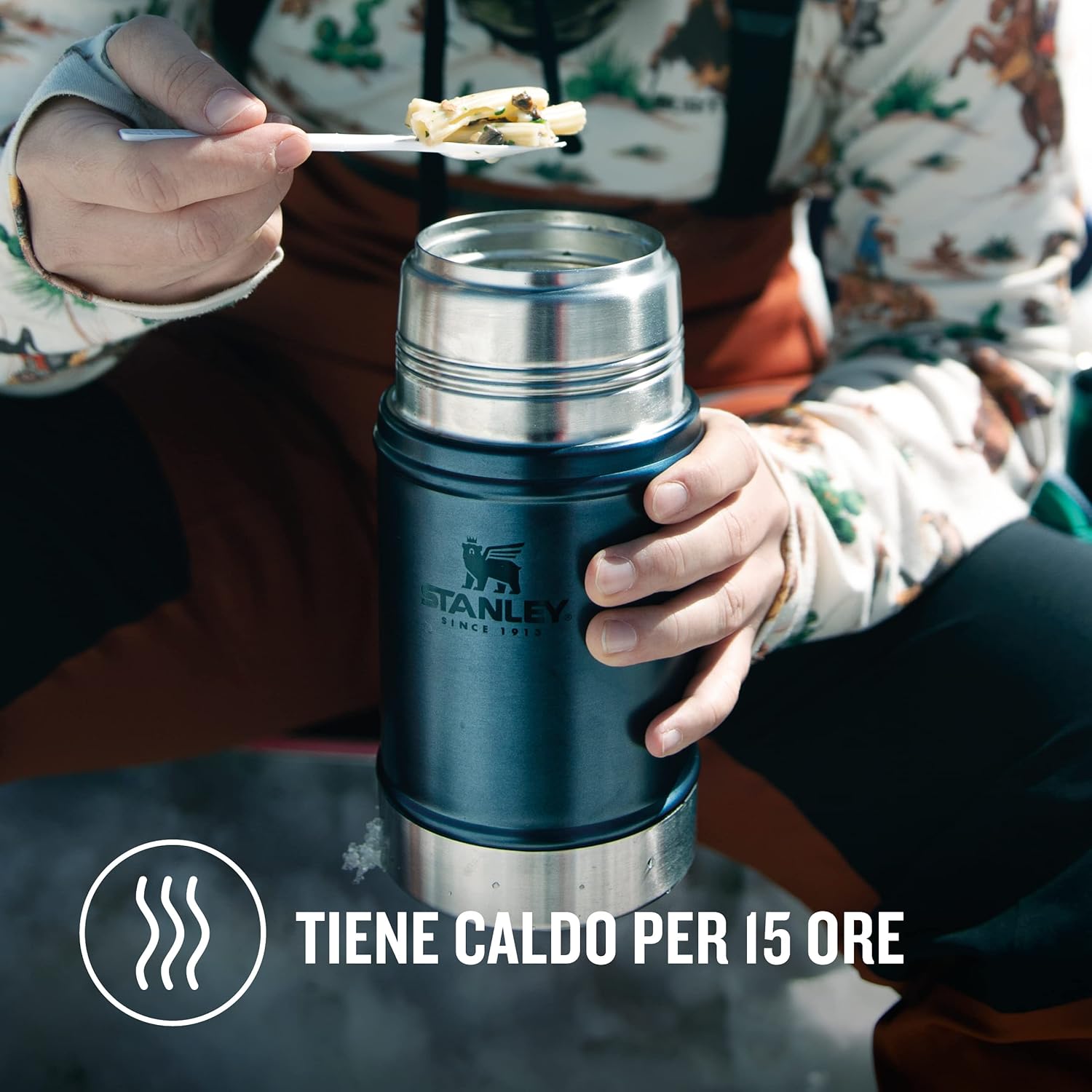 Stanley Classic Legendary Food Jar 0.7L - Hammertone Green - immagine 2