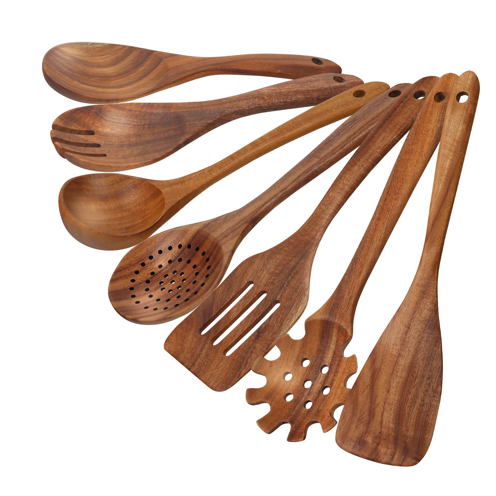 Comfoyar Set 7 Utensili da Cucina in Teak