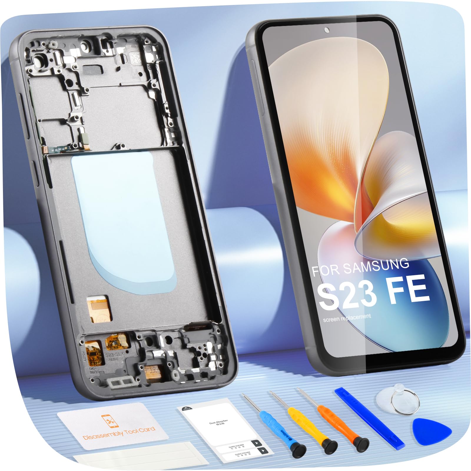 Schermo LCD per Samsung S23 FE - Grafite