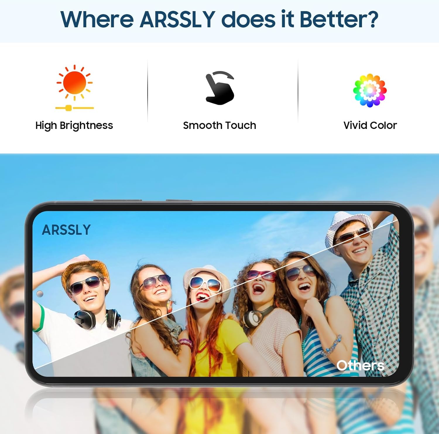 Schermo LCD per Samsung S23 FE - Grafite - immagine 3