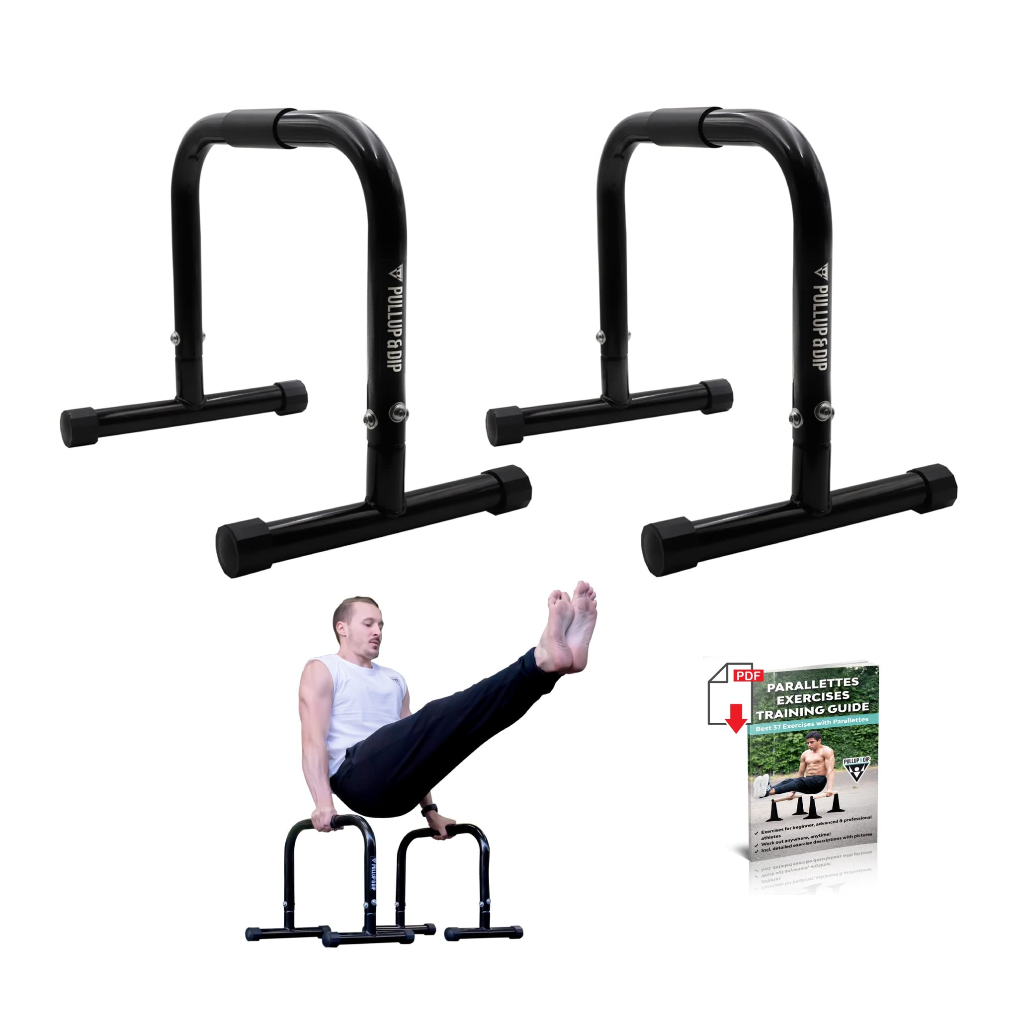 Pullup & Dip Parallele Fitness con Maniglie Extra Grandi