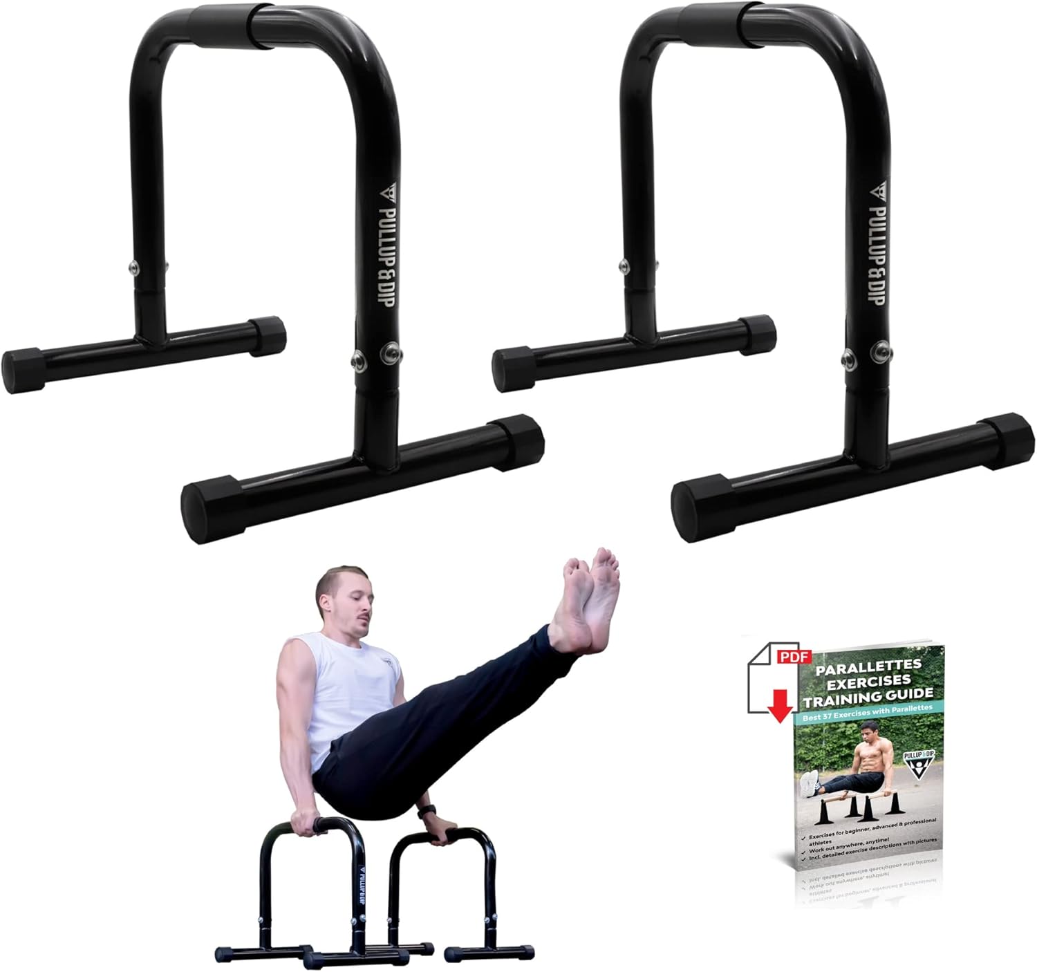 Pullup & Dip Parallele Fitness con Maniglie Extra Grandi - immagine 1