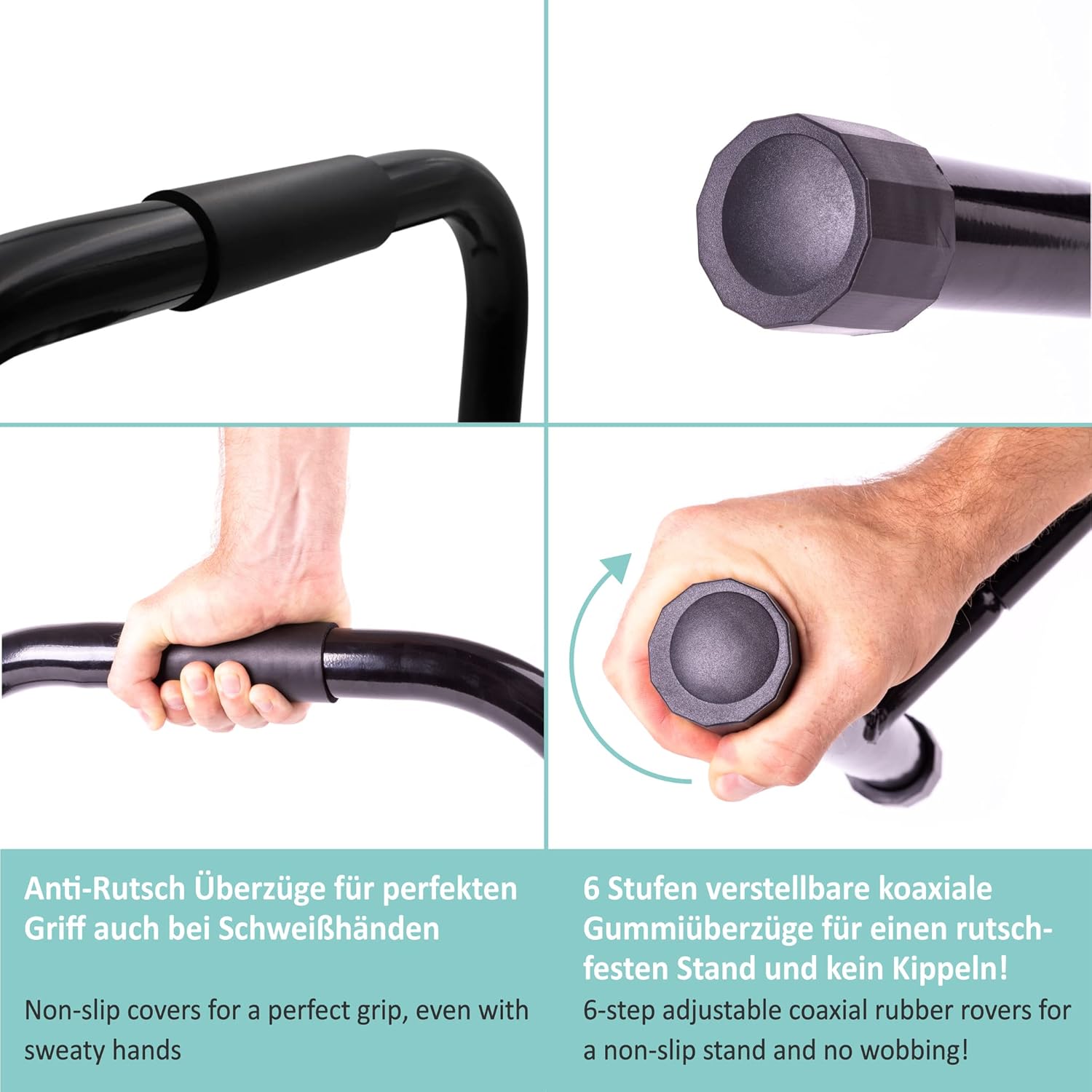 Pullup & Dip Parallele Fitness con Maniglie Extra Grandi - immagine 3