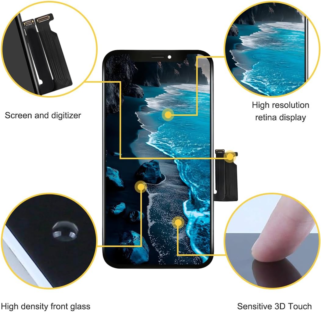 bokman Schermo per iPhone XR Nero 6.1'' - immagine 3