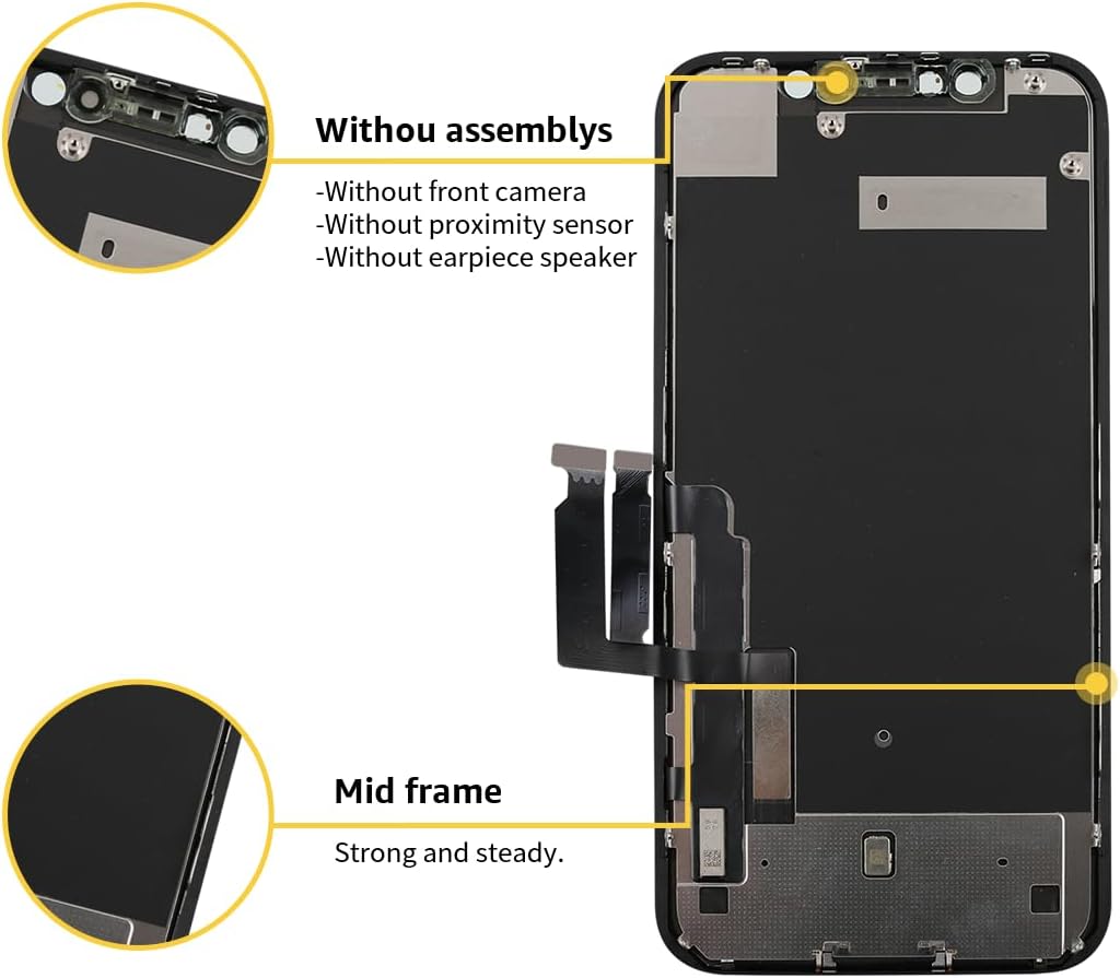 bokman Schermo per iPhone XR Nero 6.1'' - immagine 6