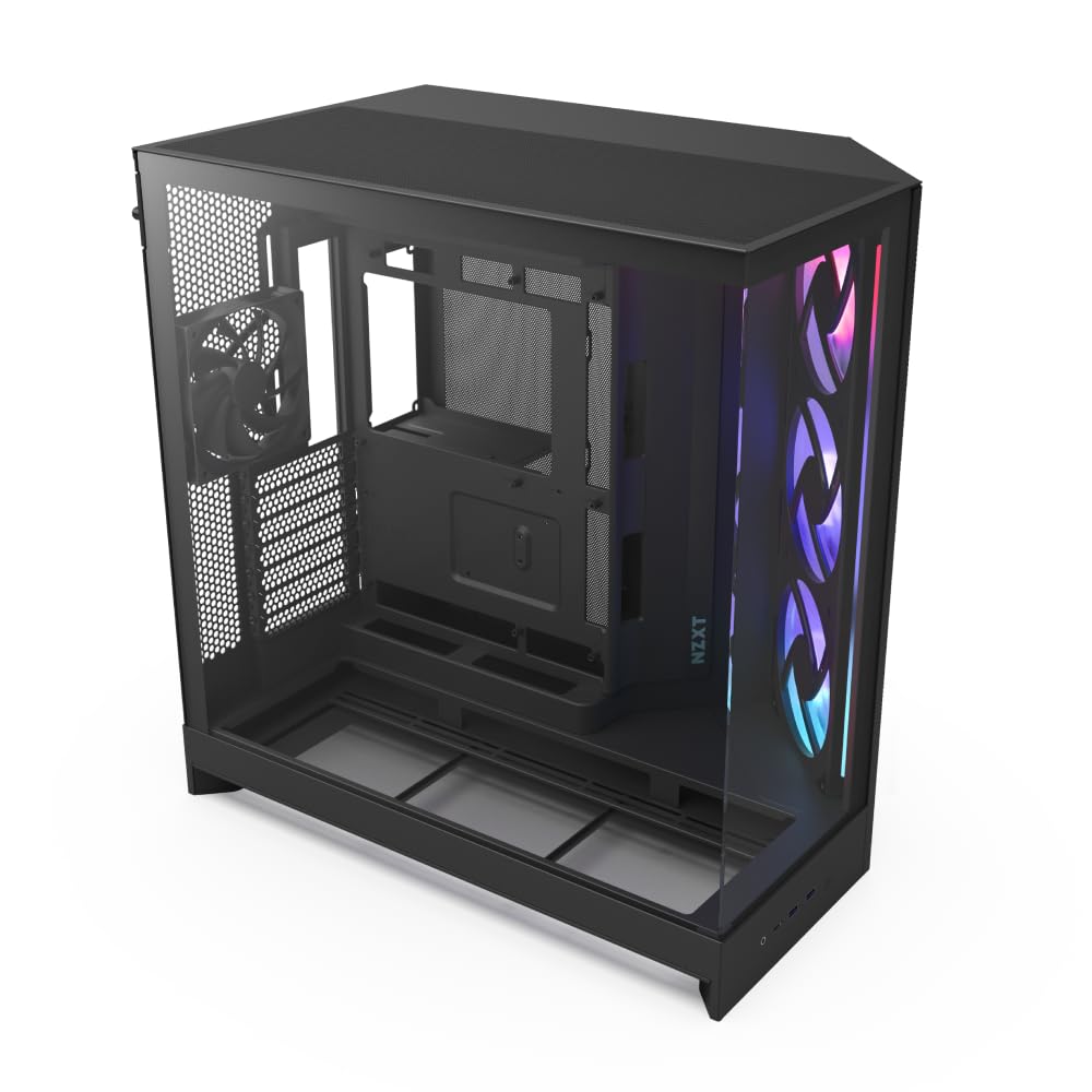 Nzxt H9 Flow RGB (2025) - Grande Case PC ATX, Nero