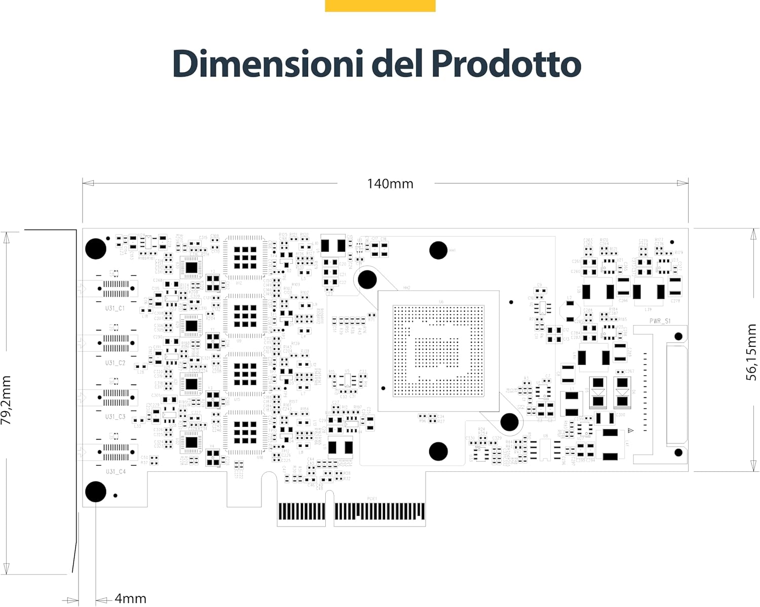 Startech.com Scheda PCIe USB-C a 4 Porte USB 3.2 10Gbps - immagine 7