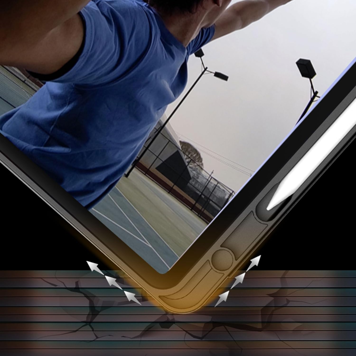 Easyacc Custodia per Xiaomi Redmi Pad Pro 12.1" 2024 (Nero) - immagine 6