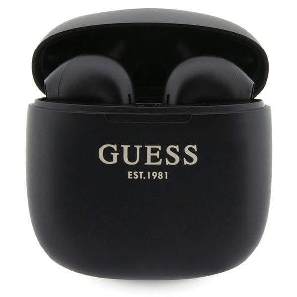 GUESS Cuffie Bluetooth GUTWST26PSK TWS + docking station nero Classic EST Logo