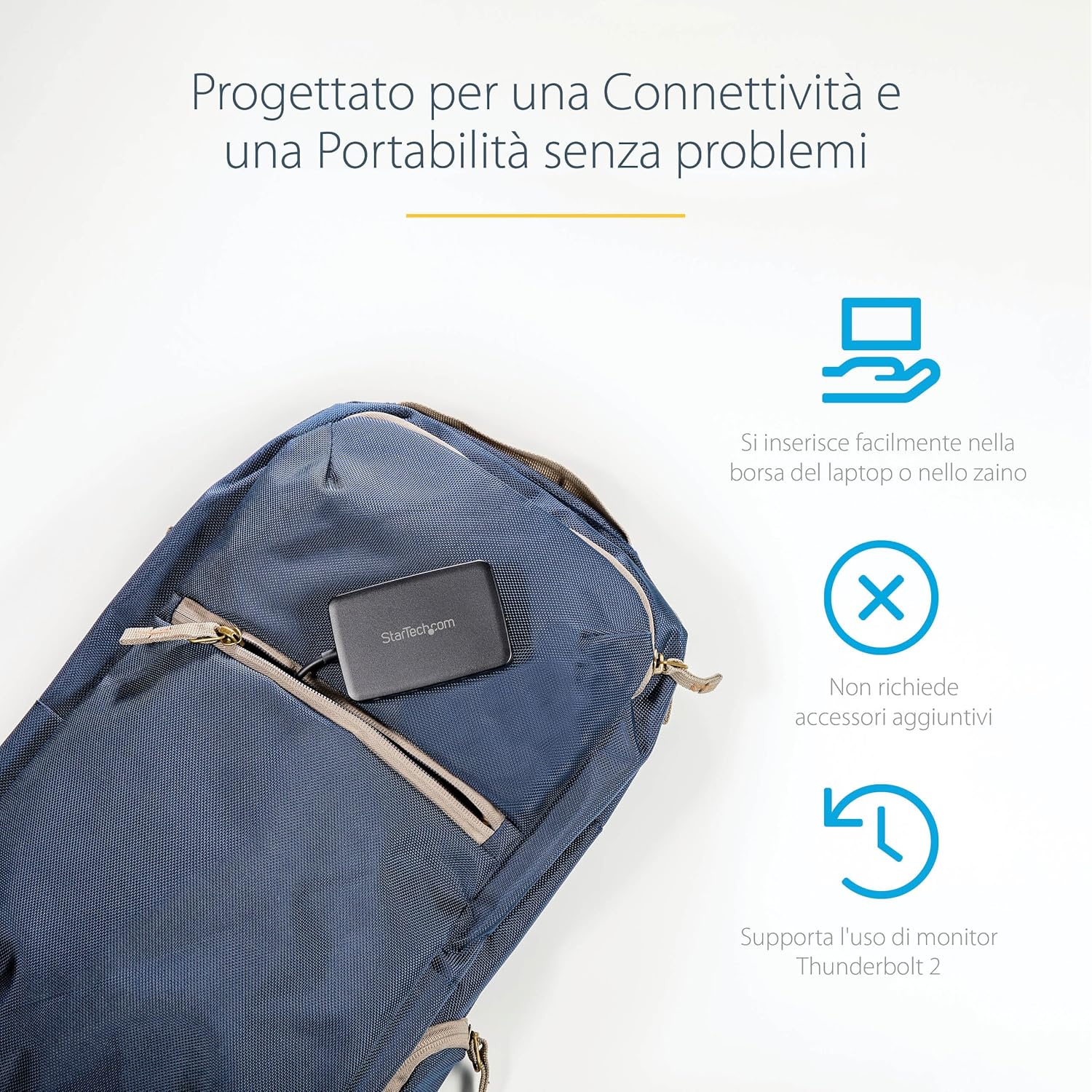 Startech.com Adattatore Thunderbolt 3 a Thunderbolt 2 - immagine 4