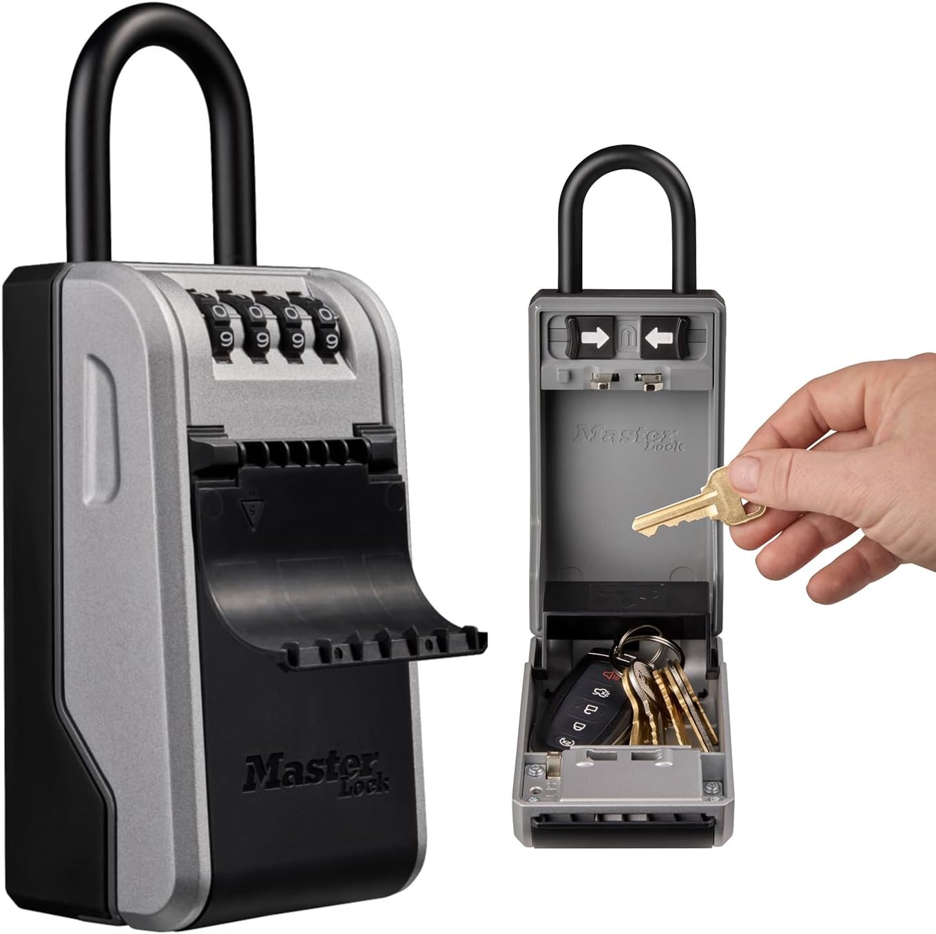 Master Lock 5480EURD Cassetta Portachiavi, Grigio XL - immagine 2