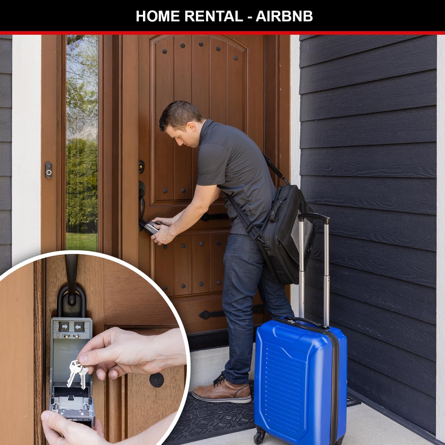 Master Lock 5480EURD Cassetta Portachiavi, Grigio XL - immagine 4