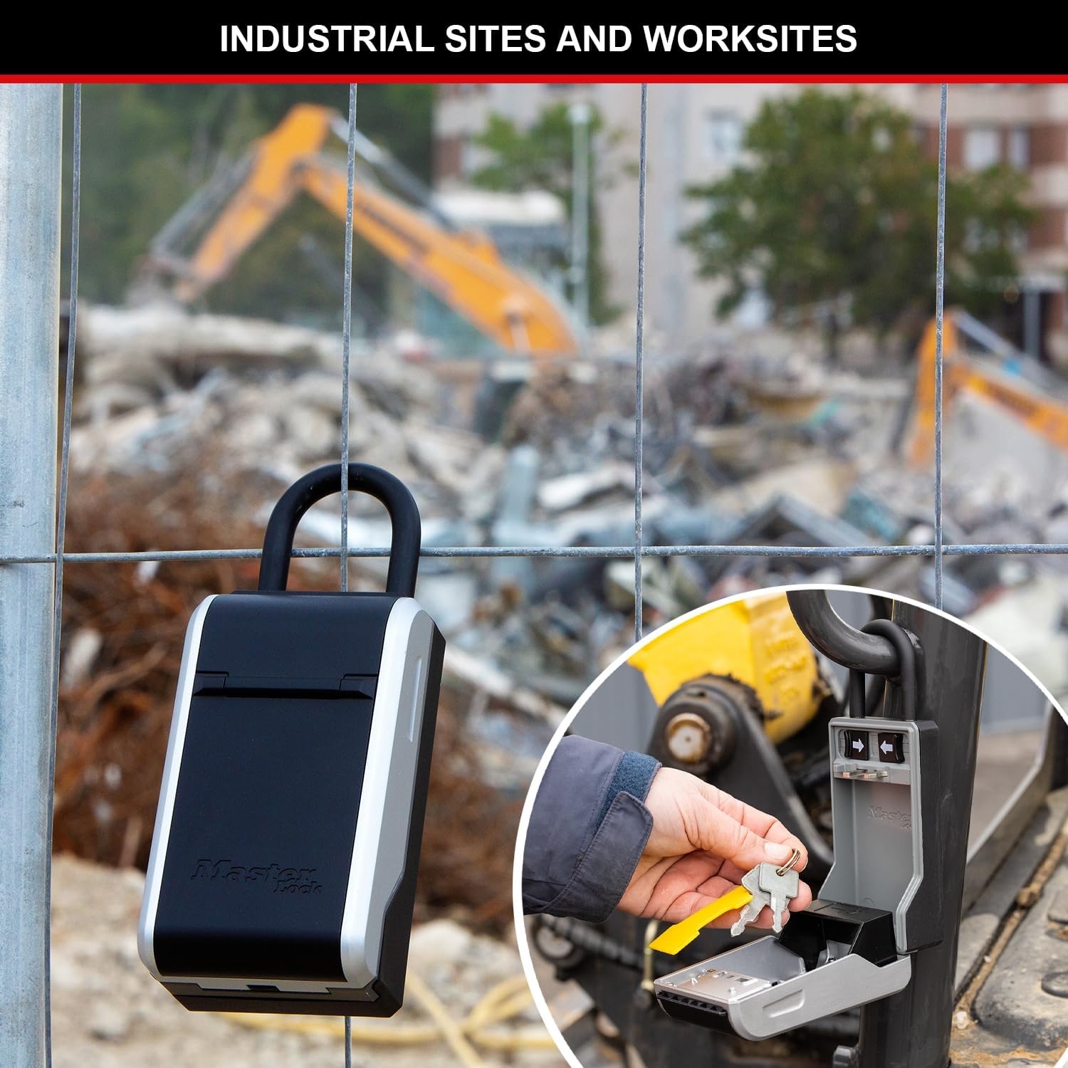 Master Lock 5480EURD Cassetta Portachiavi, Grigio XL - immagine 8