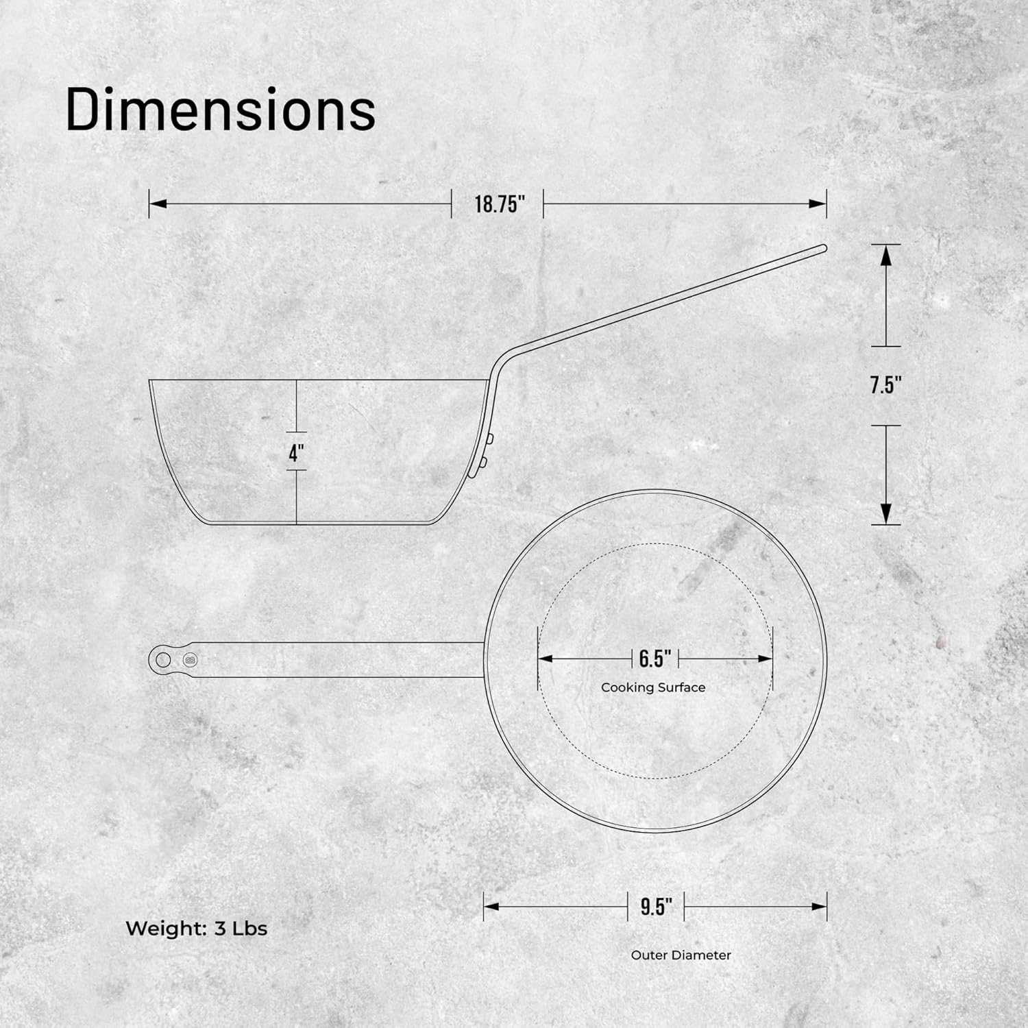 De Buyer Padella Profonda Mineral B Element 24 cm - immagine 6