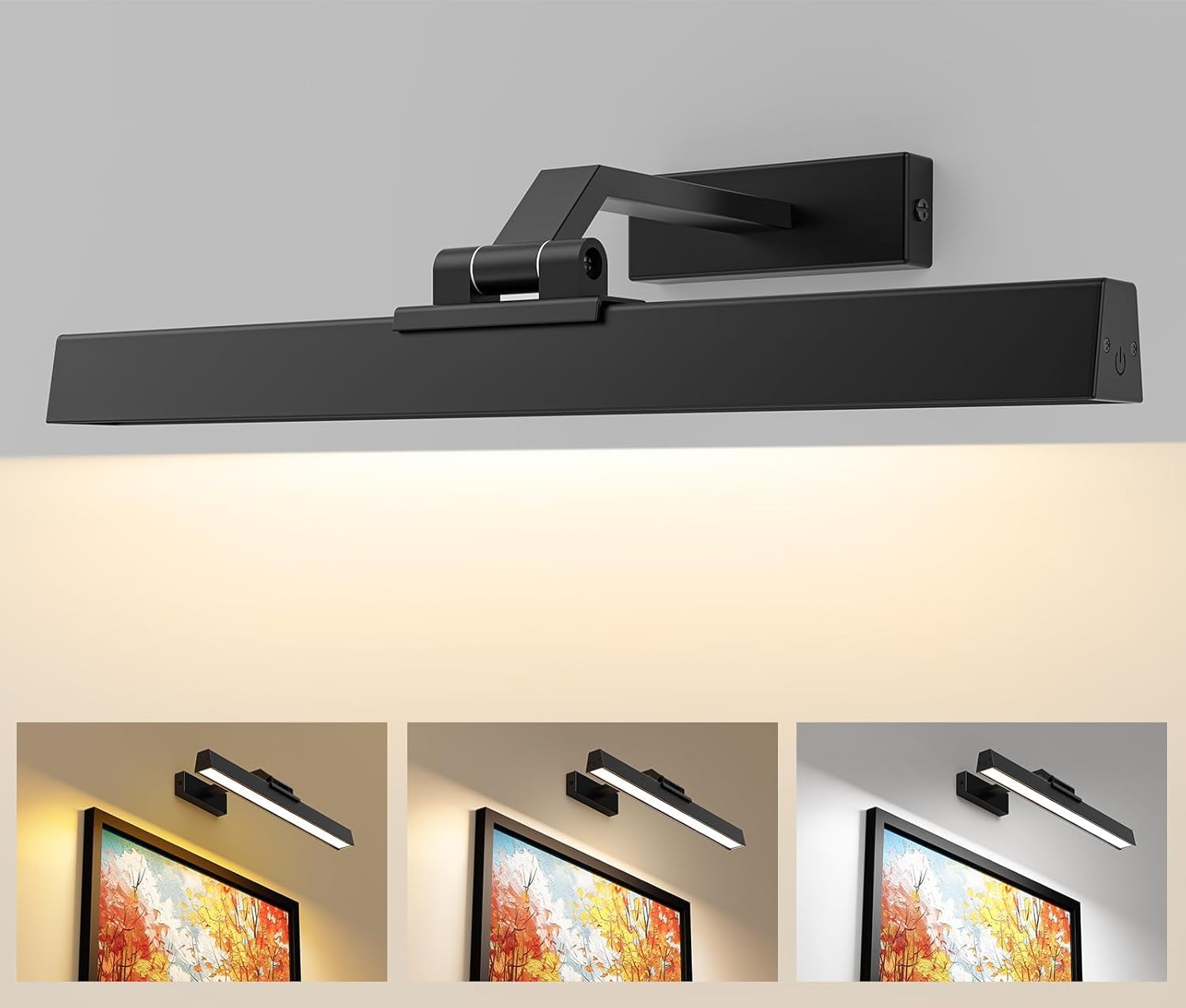 Aiboo Lampada da Parete LED Senza Fili Ricaricabile