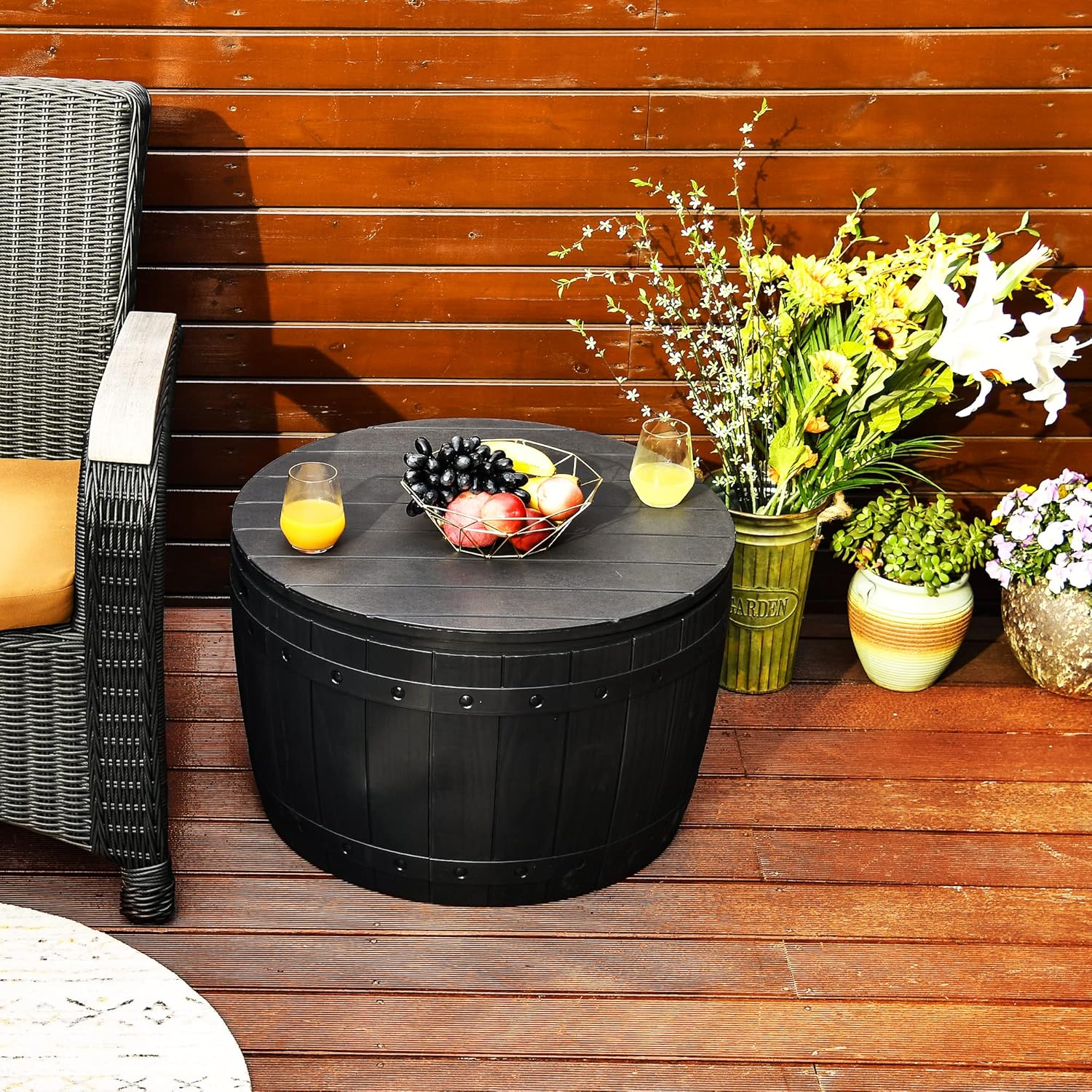 Yitahome Baule da Giardino 127L in Resina - immagine 4