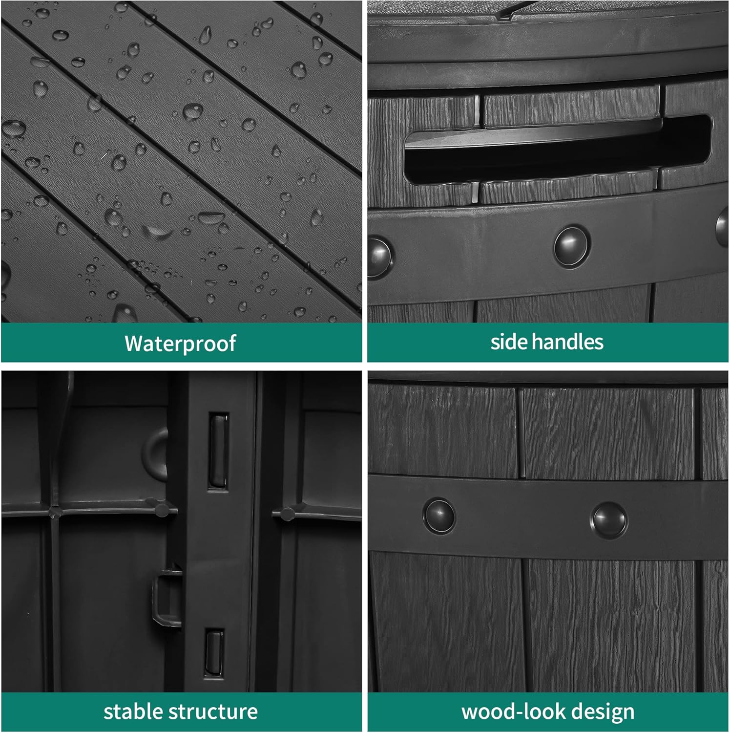 Yitahome Baule da Giardino 127L in Resina - immagine 6