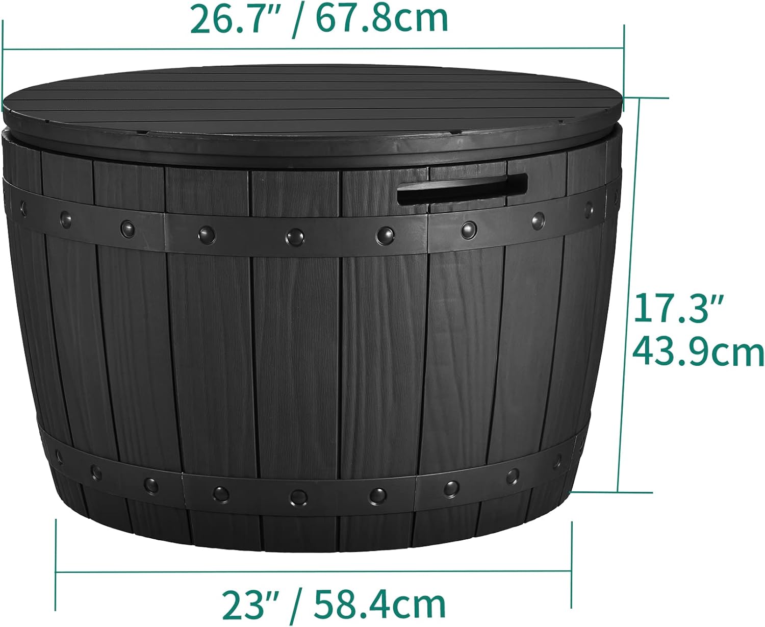 Yitahome Baule da Giardino 127L in Resina - immagine 7