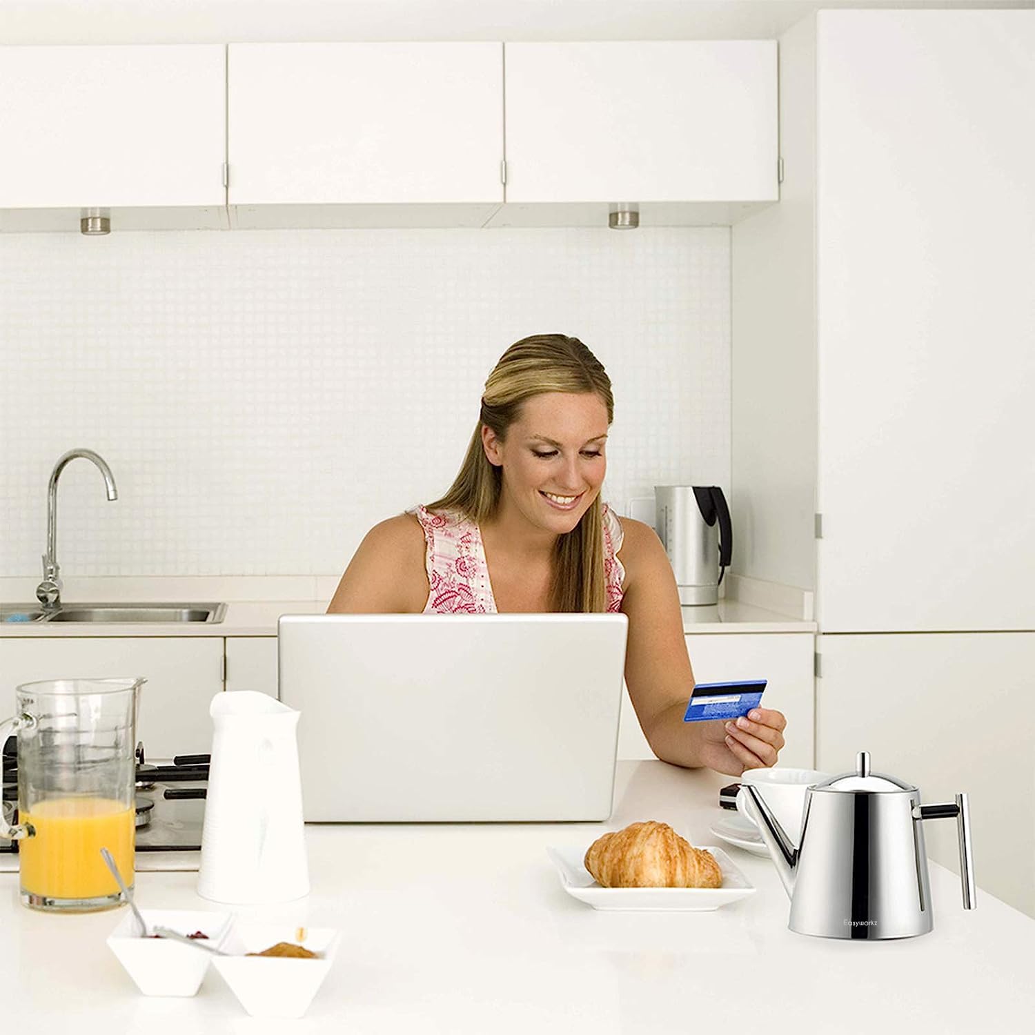 Easyworkz Teiera Doppia Parete Acciaio Inox 1000ml - immagine 6