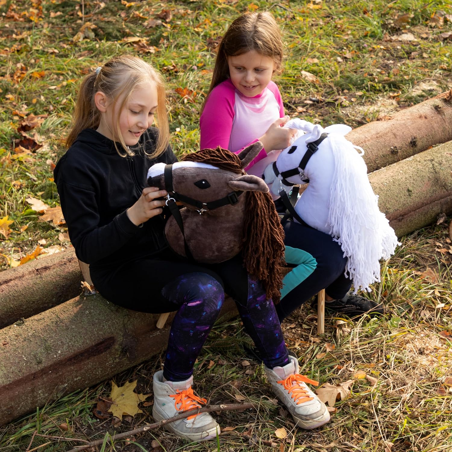 SKIPPI Hobby Horse Bianco - Cavallo con Bastone A3 - immagine 6