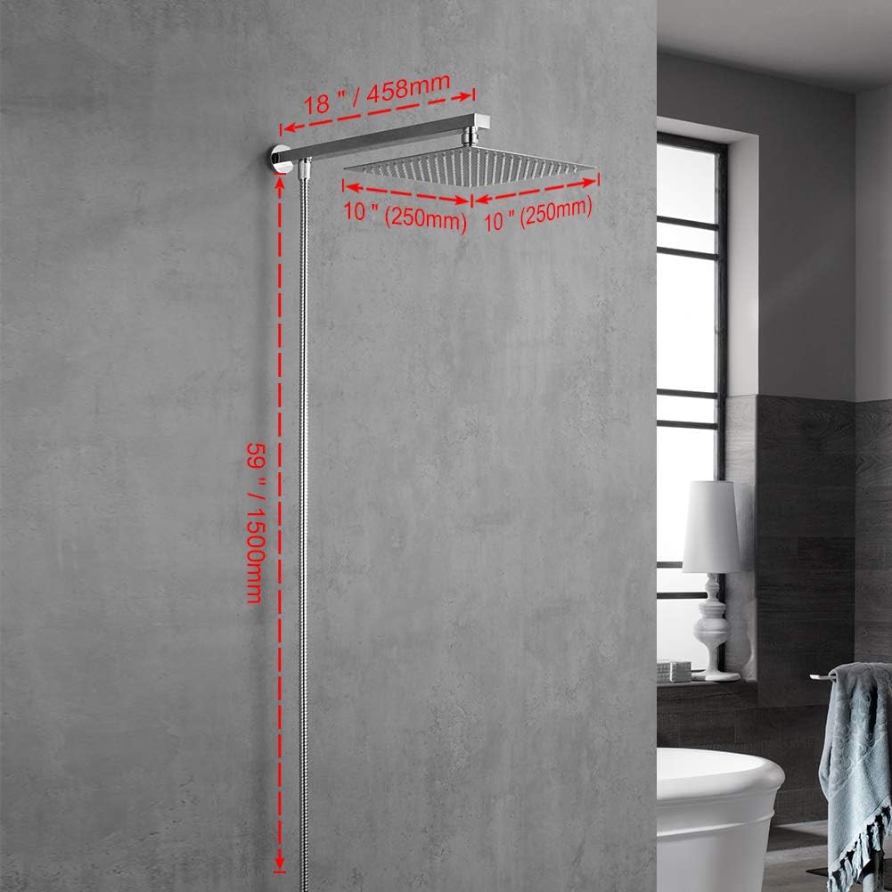 Grifema G7007 - Soffione Doccia Pioggia Quadrato - immagine 2