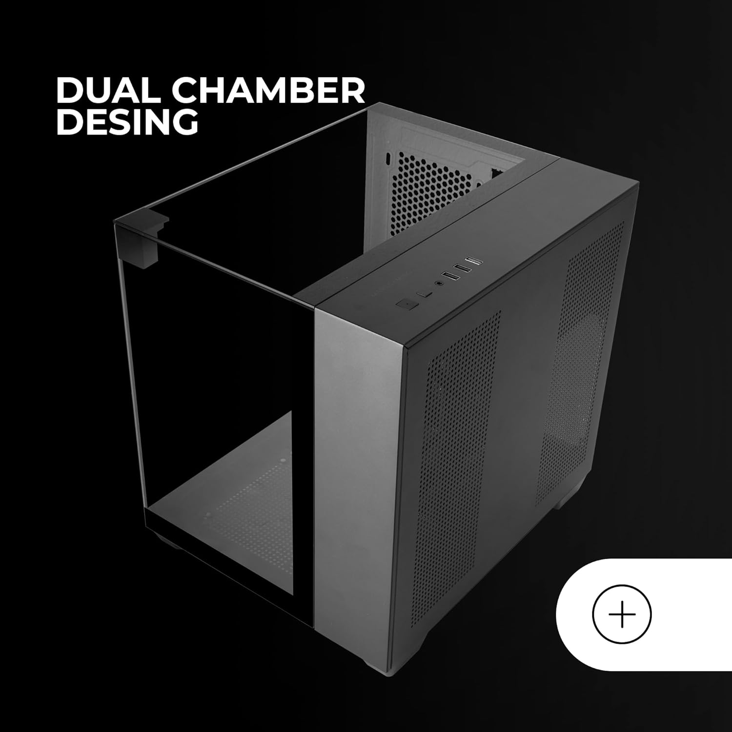 Mars Gaming MC-VISIONM - Case Gaming MicroATX, Nero - immagine 5