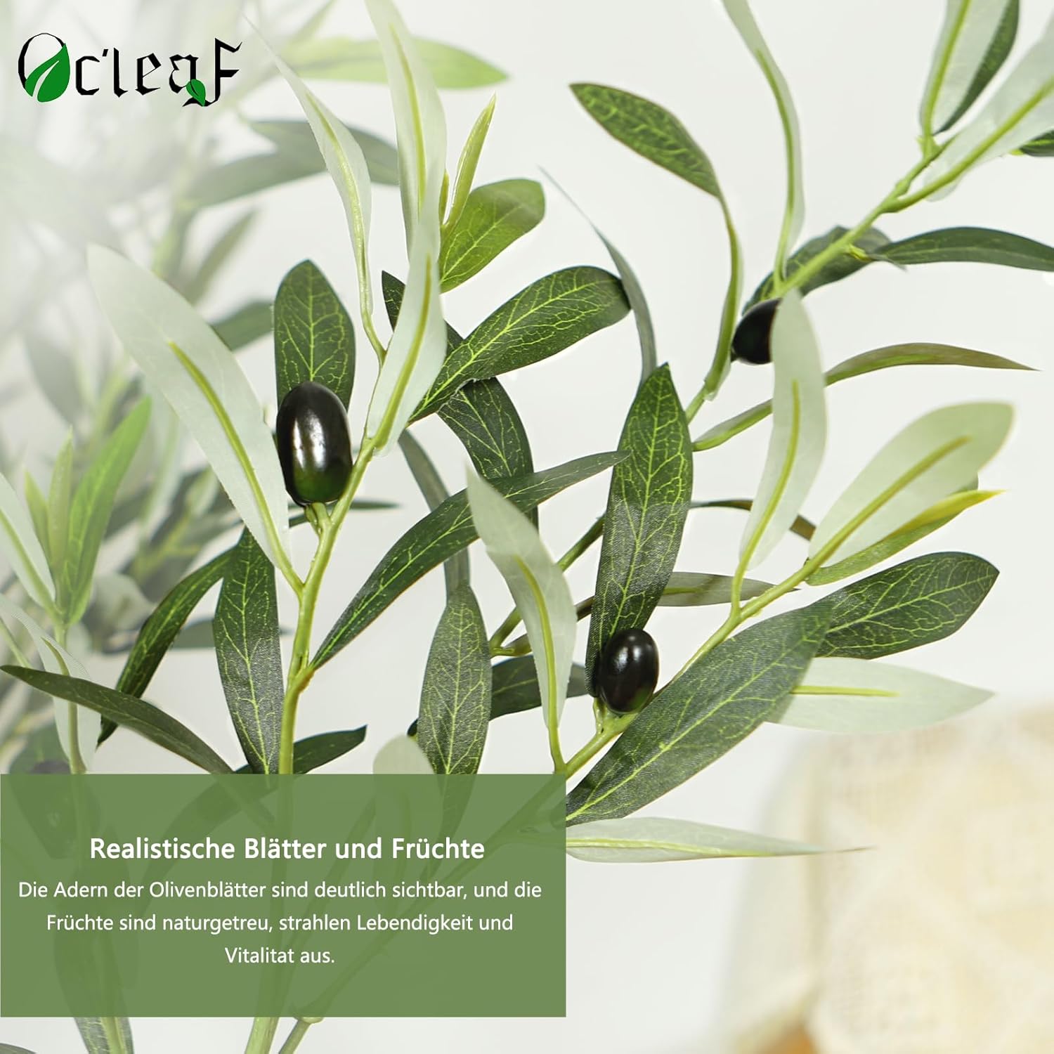 Oc'leaf Olivo Artificiale 150cm per Interni - immagine 3