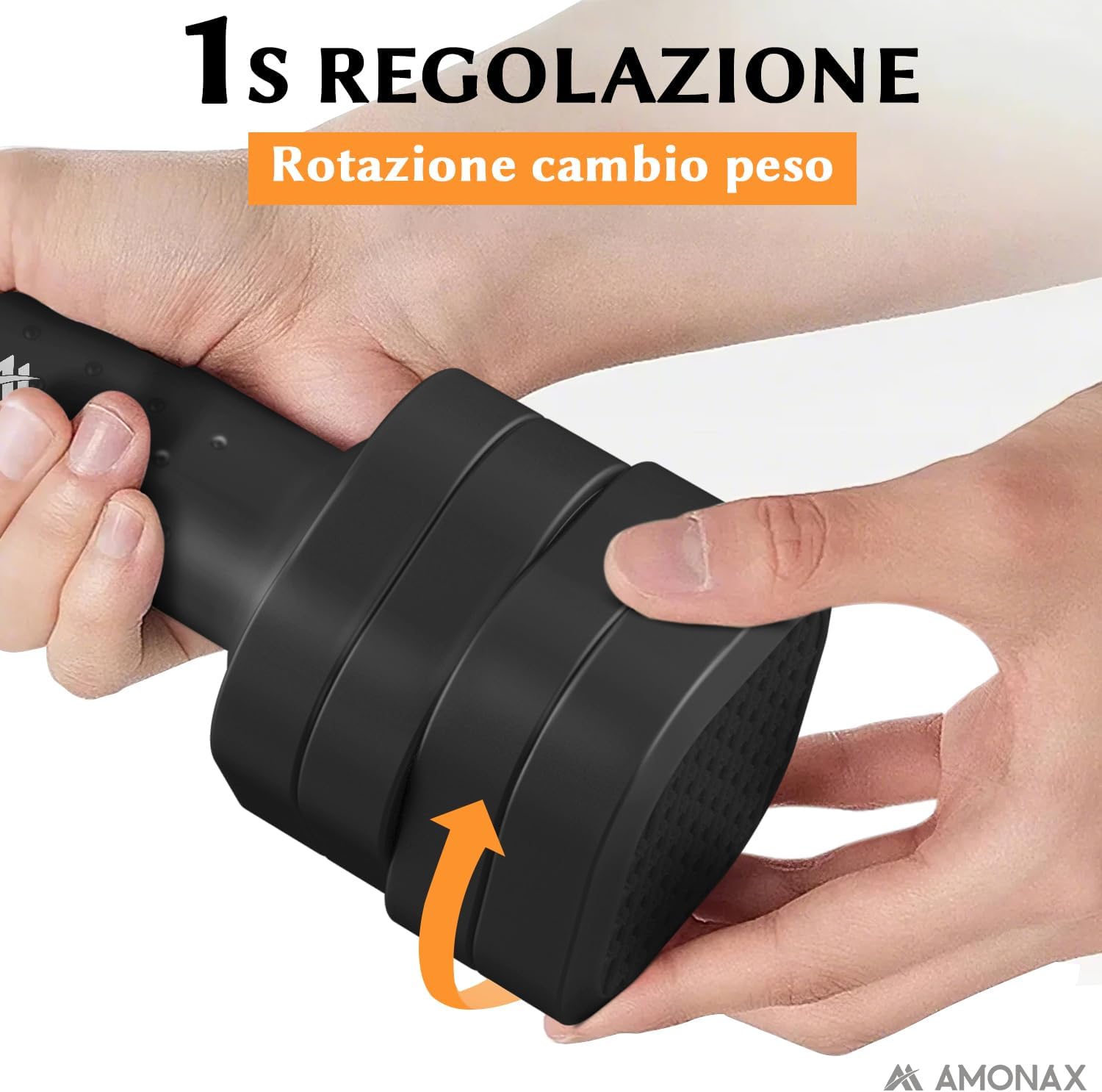 Amonax Pesi Palestra Manubri Regolabili 4 in 1 - immagine 2