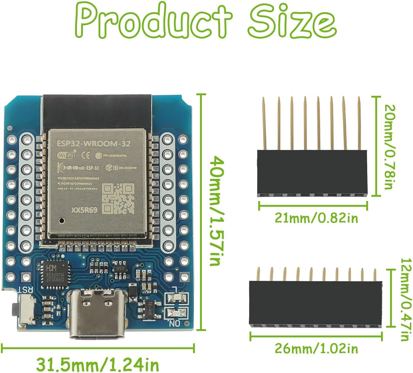 3 Pezzi ESP32 Mini Modulo Bluthooth ESP32 NodeMCU WiFi Scheda di ...