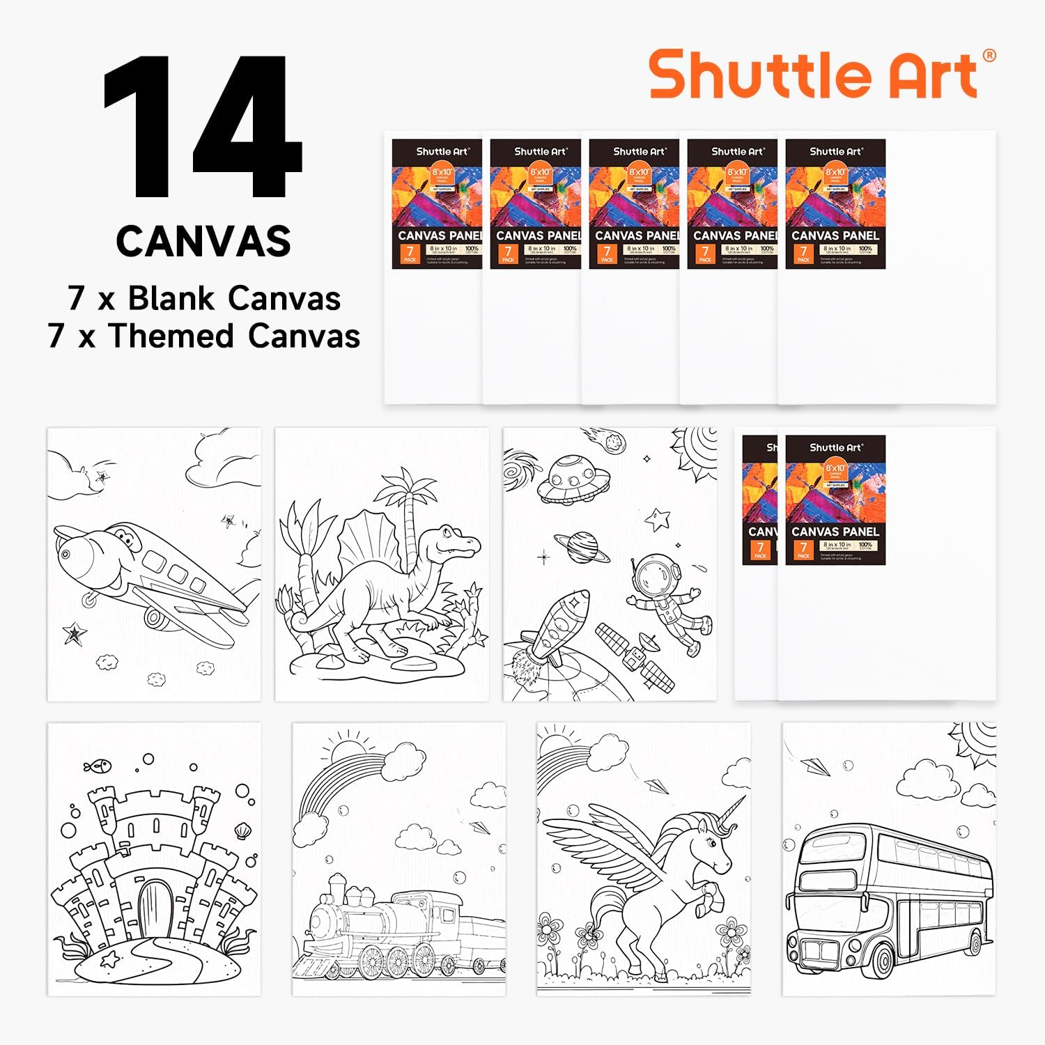 Pack 69 Kit Pittura Bambini con 30 Colori Acrilici - immagine 4