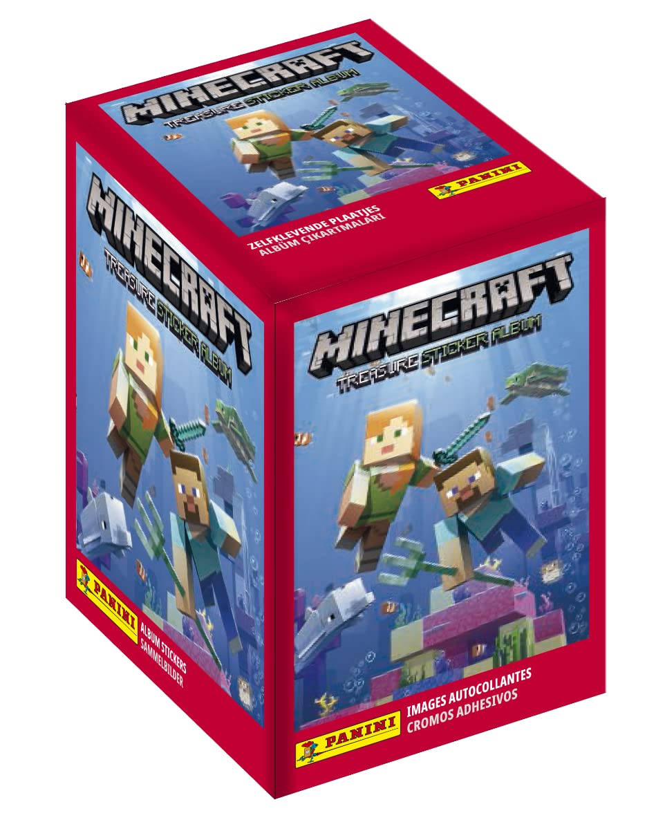 Panini Minecraft - Confezione 50 Adesivi Multicolore