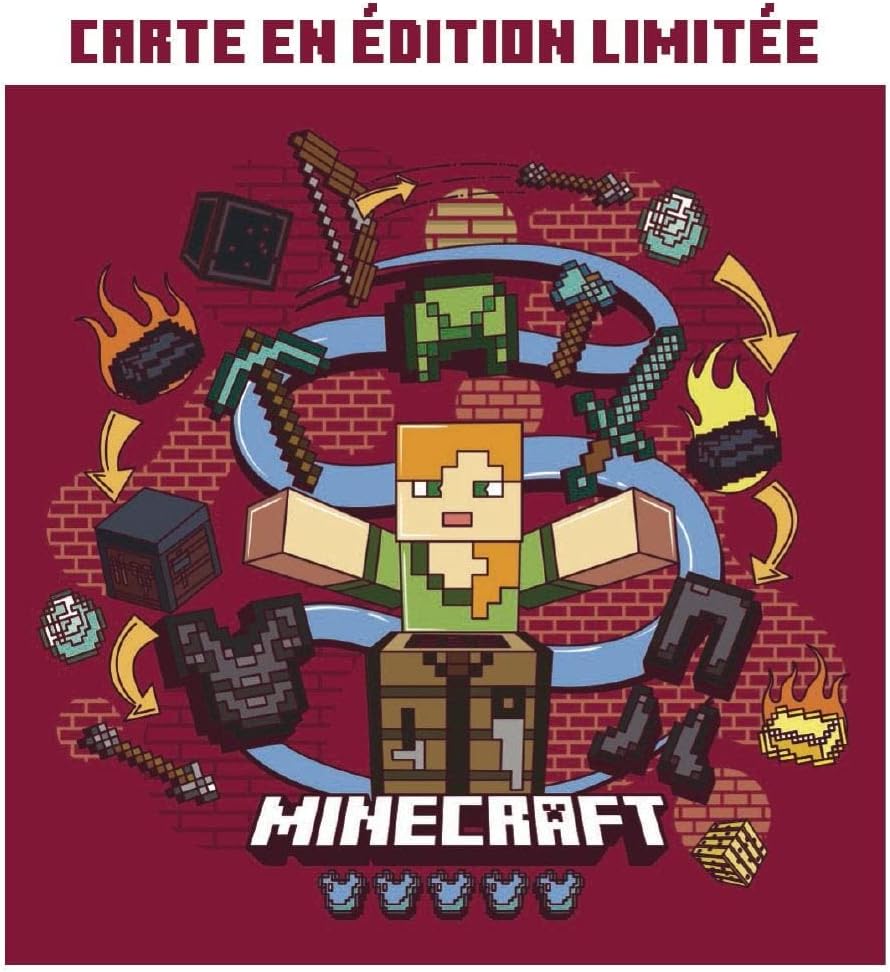 Panini Minecraft - Confezione 50 Adesivi Multicolore - immagine 3