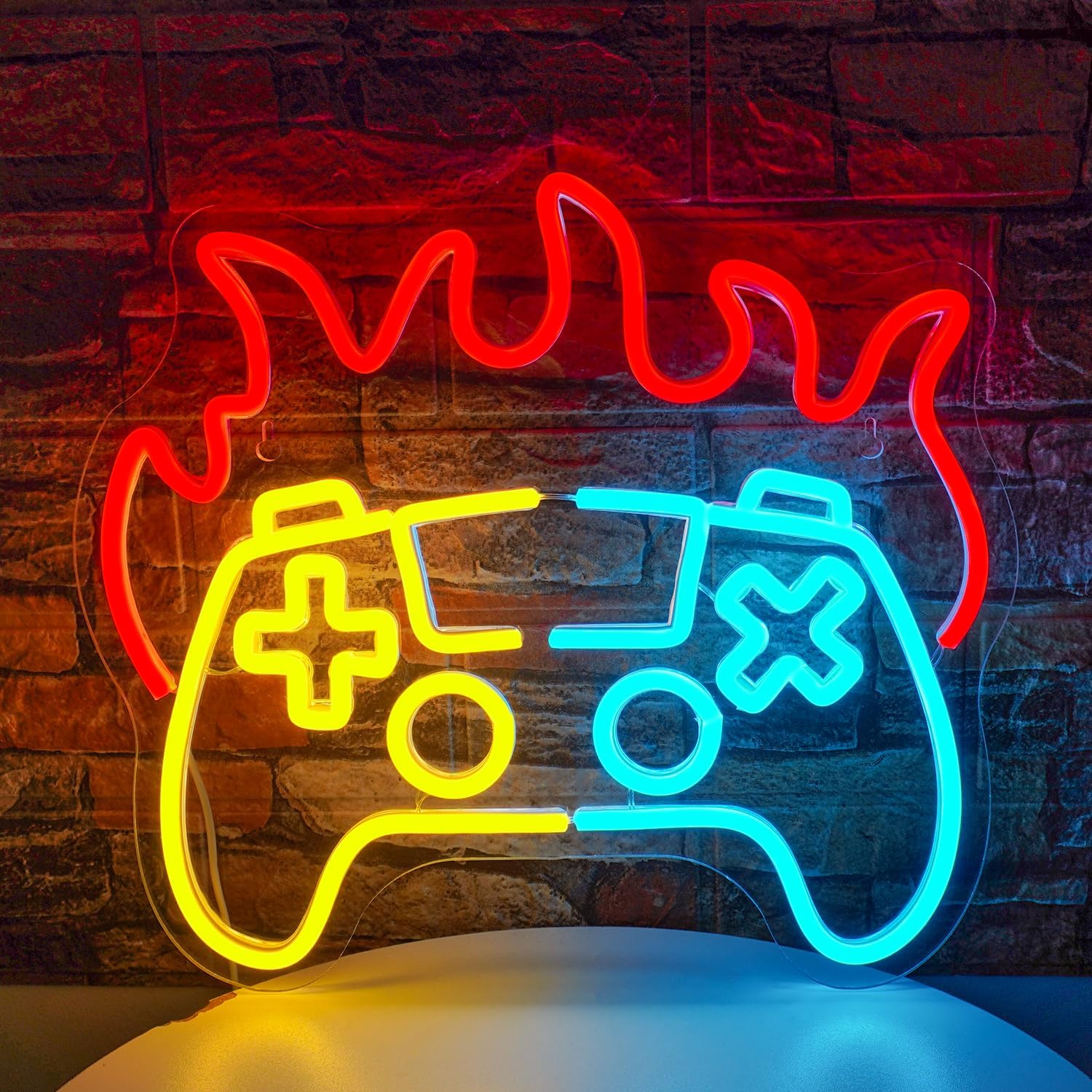 Insegna Neon Gaming Fire LED Dimmerabile USB - immagine 1