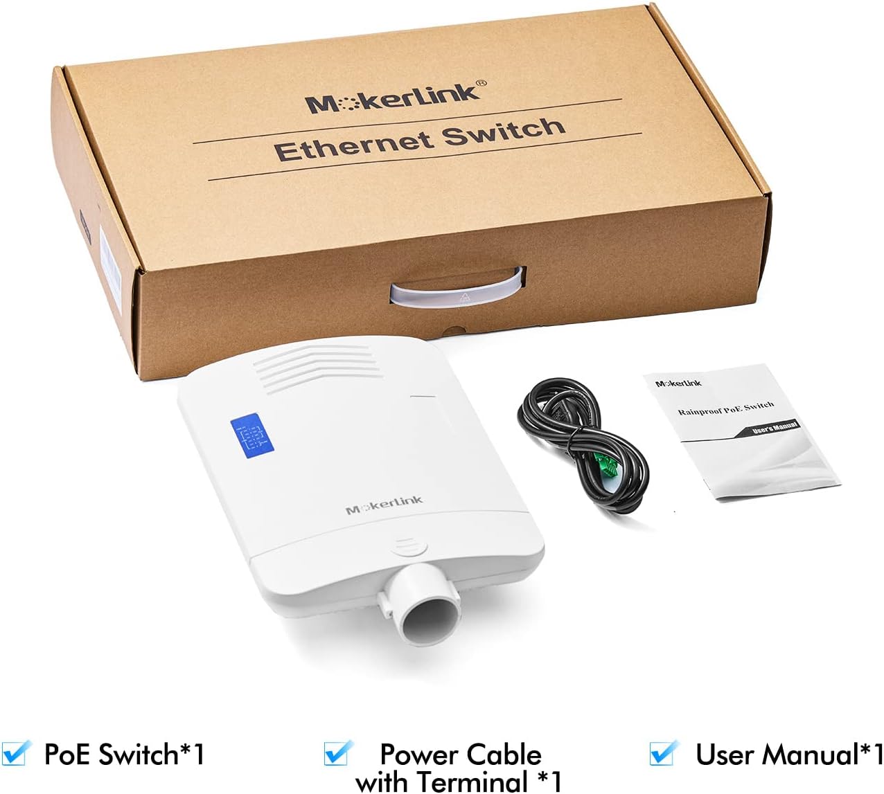 Mokerlink Switch Gigabit PoE a 6 Porte, 65W IP65 - immagine 7