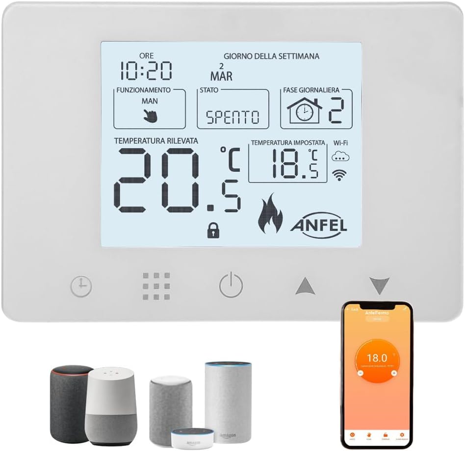 CRONOTERMOSTATO WIFI Programmabile Smart - immagine 1
