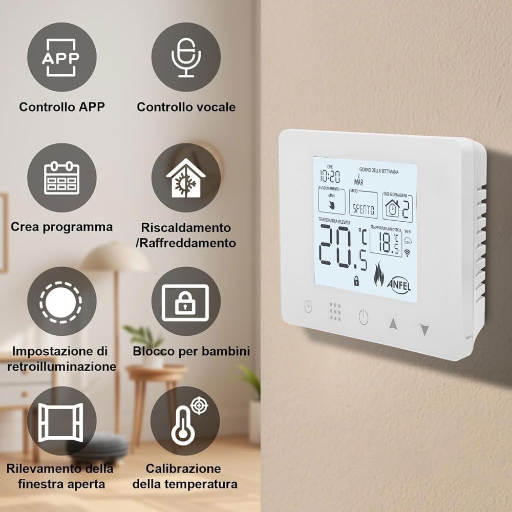 CRONOTERMOSTATO WIFI Programmabile Smart - immagine 4