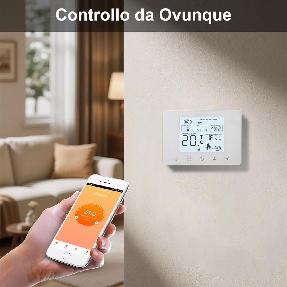 CRONOTERMOSTATO WIFI Programmabile Smart - immagine 6