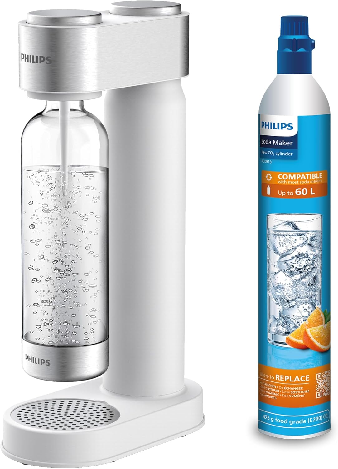 Philips Water ADD4902WH/10 Gasatore per Acqua, Bianco