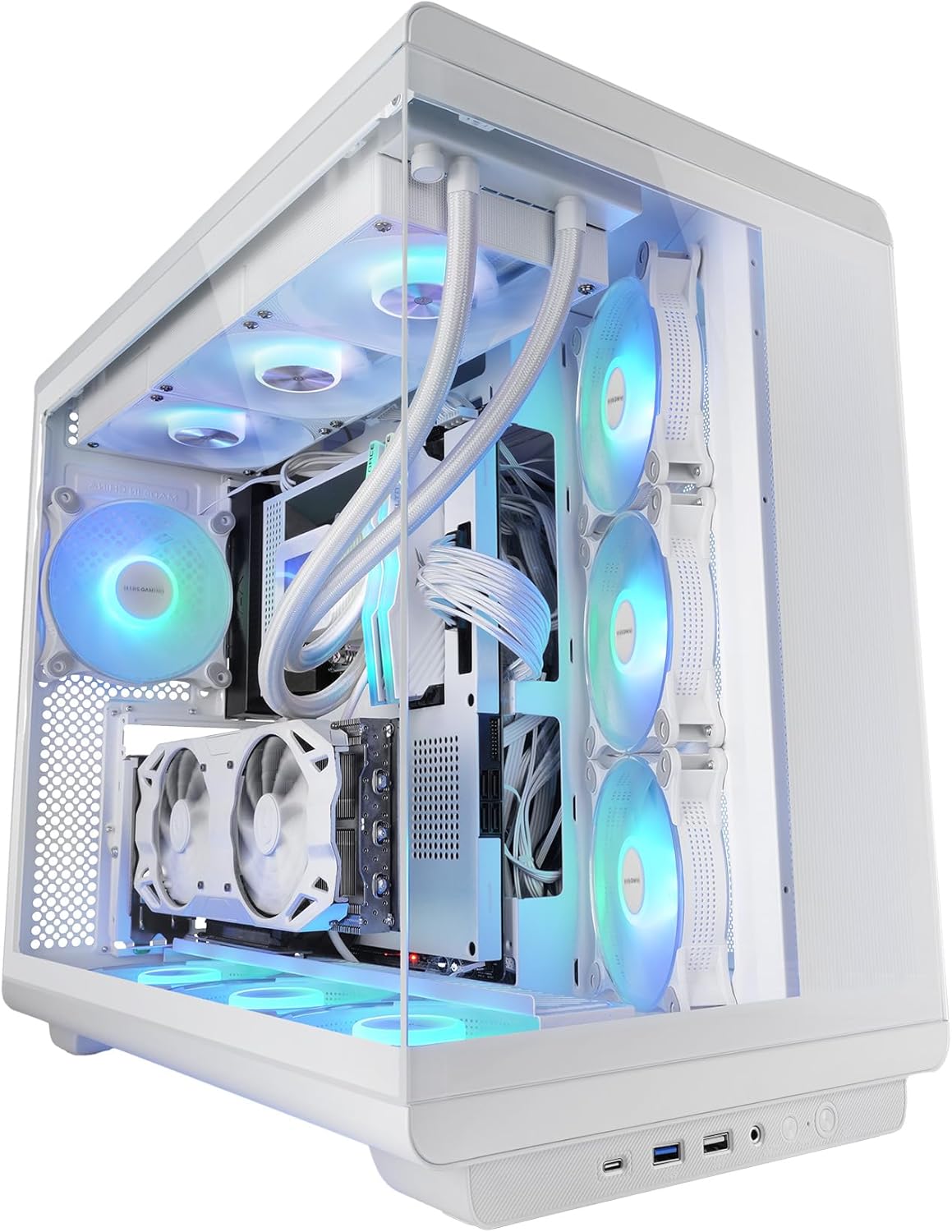 Mars Gaming MC-REV - Case Gaming ATX, Bianco - immagine 1