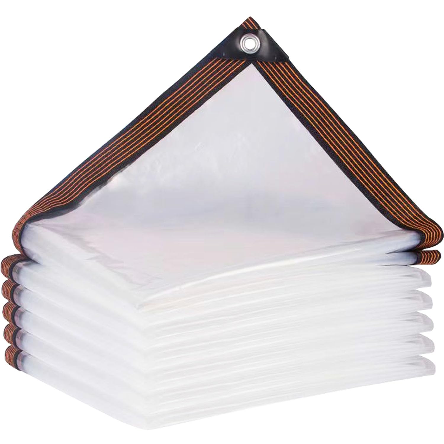 Telone Impermeabile PVC Trasparente con Occhielli 2.5x5m