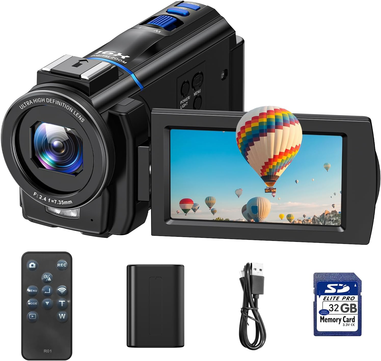 Videocamera 4K Vlog Camera con Zoom Digitale 16X - immagine 1