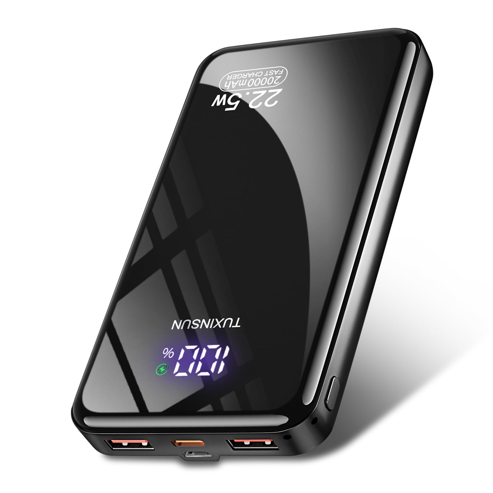 Power Bank 20000mAh Con PD3.0 E QC4.0 – Ricarica Rapida 22.5W, Display LCD E 3 Uscite Per Smartphone E Tablet