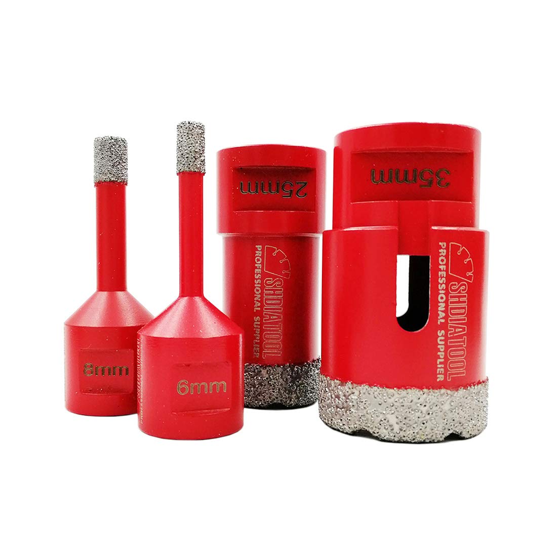 Shdiatool Set di Punte Diamantate 6/8/25/35mm (4 Pezzi)